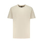 Beige Cotton Men T-Shirt