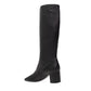 Black Calfskin High Heel Boots