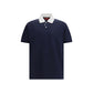 Blue Cotton Polo Shirt