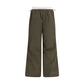 Bicolor Cotton Casual Pants