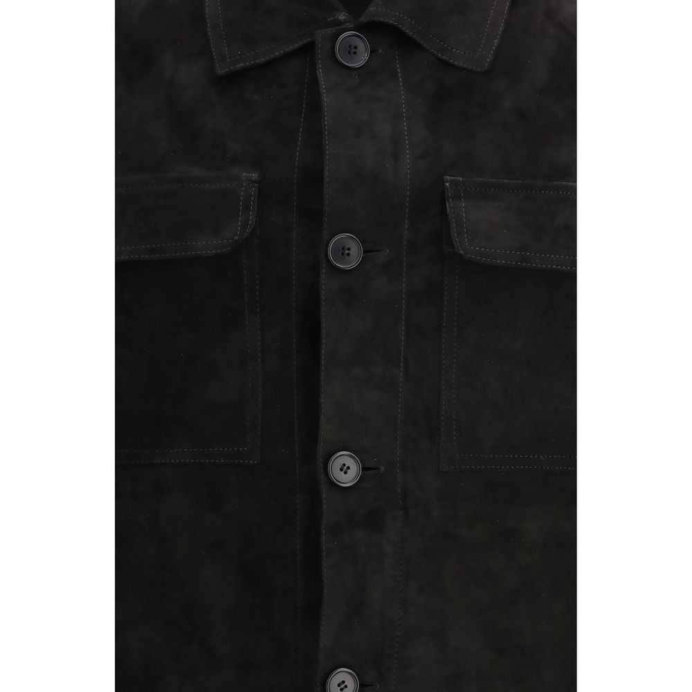 Black Calf Leather Bos Taurus Clothing