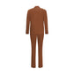 Brown Cotton Two-Piece Suit