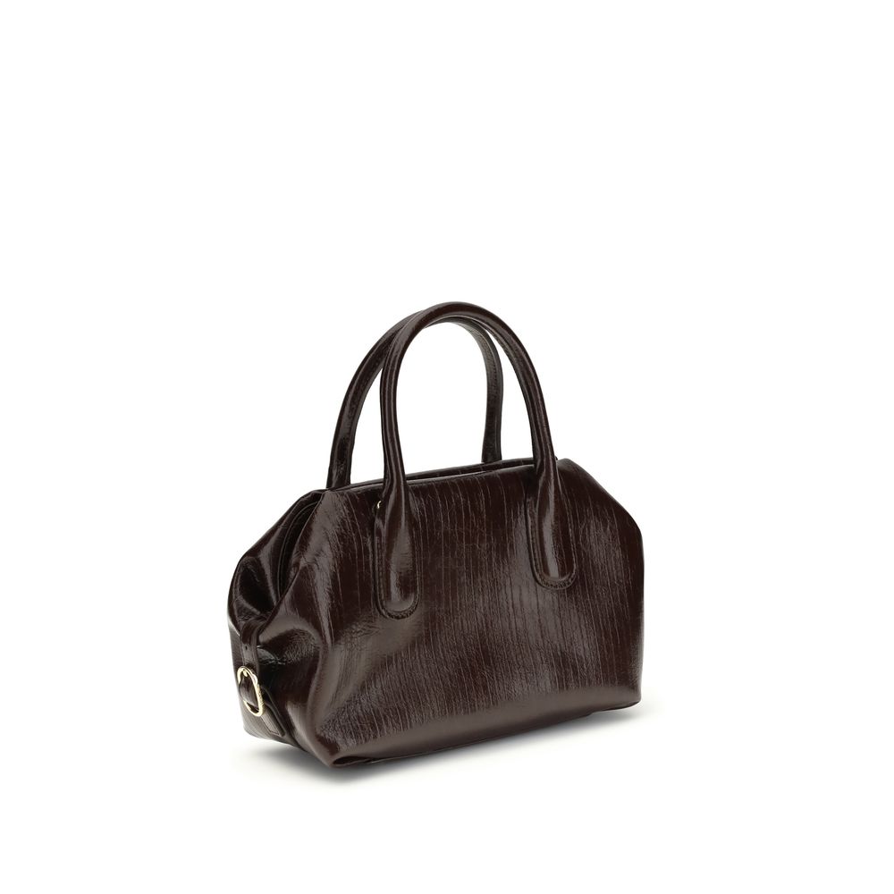 Brown Polyethylene Shoulder Bag