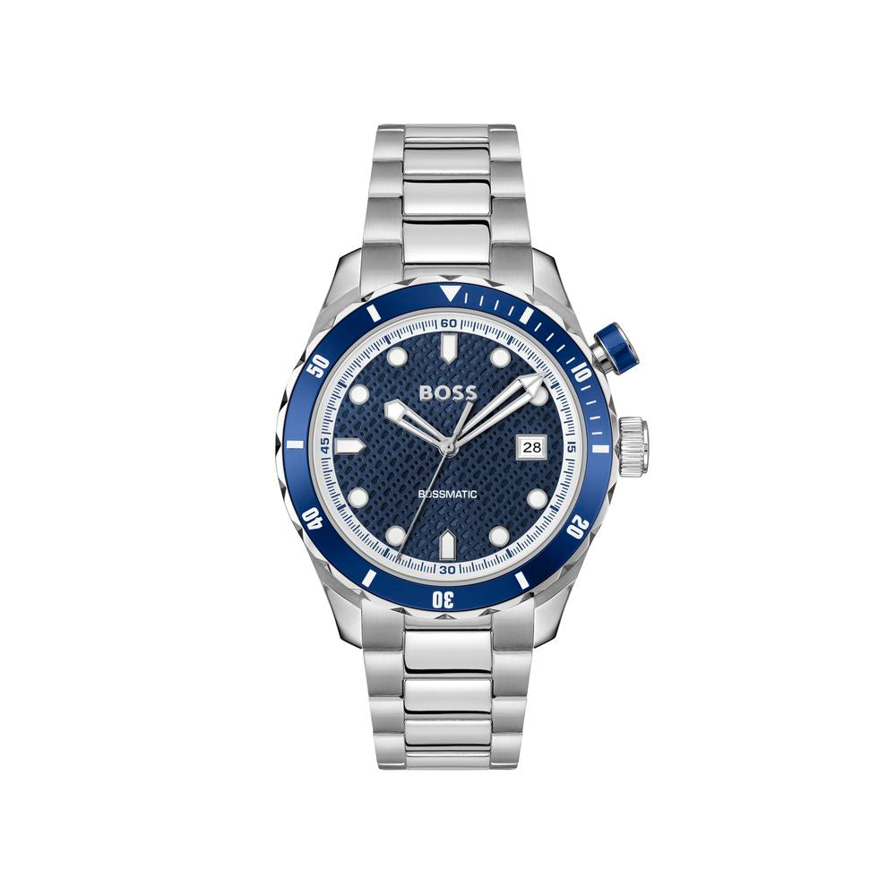 Gray Stainless Steel Dress Watch