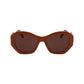 Brown Injected Sunglasses