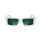 White Acetate Sunglasses