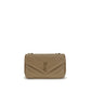 Beige Calf Leather Bos Taurus Shoulder Bag