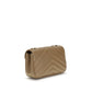Beige Calf Leather Bos Taurus Shoulder Bag