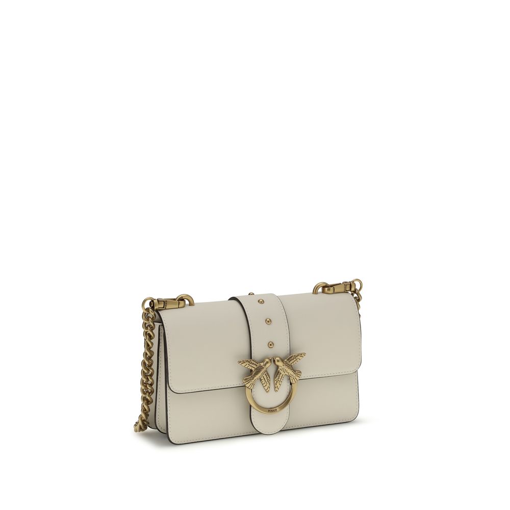 Beige Calf Leather Bos Taurus Shoulder Bag