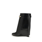 Black Calf Leather Bos Taurus Ankle Boots