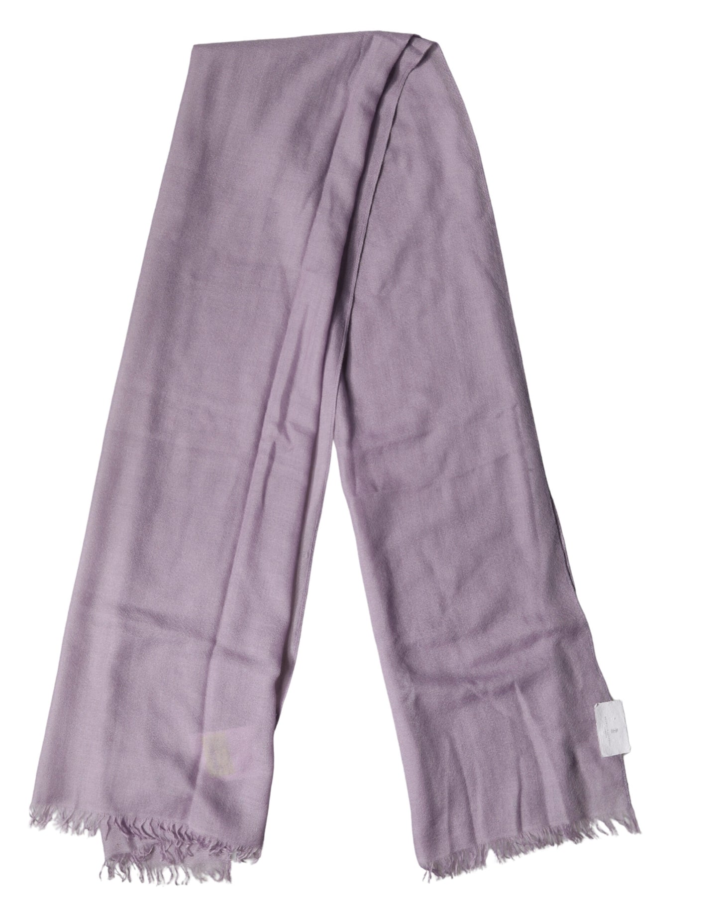 Purple Cashmere Silk Fringe Wrap 200cm x 95cm Scarf