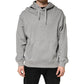Gray Cotton Hooded Sweatshirt Sweater