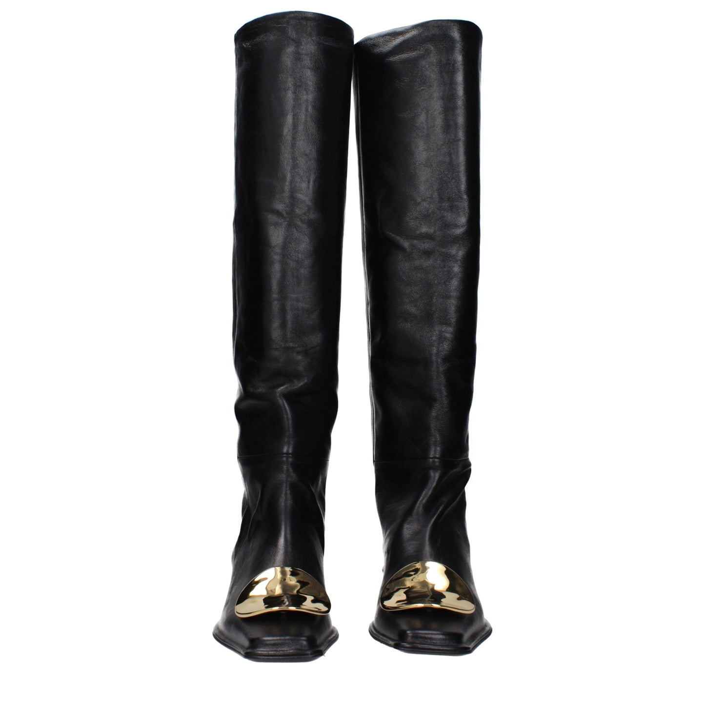 Black Leather Ankle Boots