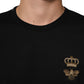 Black Crown Bee Cotton Short Sleeve T-shirt