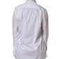 White Cotton Bow Tie Long Sleeves Blouse Top