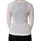White Lace Silk Knit Long Sleeves Cardigan Top