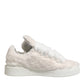 White Shearling Fur Bianco Low Top Sneakers Shoes
