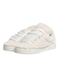White Shearling Fur Bianco Low Top Sneakers Shoes