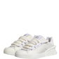 White Calfskin Leather Low Top Sneakers Shoes