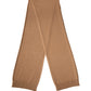 Brown Cashmere Knitted Foulard 207cm x 29cm Men Scarf