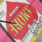 Pink DG Amore Print Neck Square Shawl 140cm x 135cm  Scarf