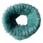 Teal Mohair Wool Knitted Wrap Shawl 62cm x 32.5cm Scarf