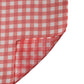 White Red Check Silk Wrap Foulard 140cm x 136cm Scarf