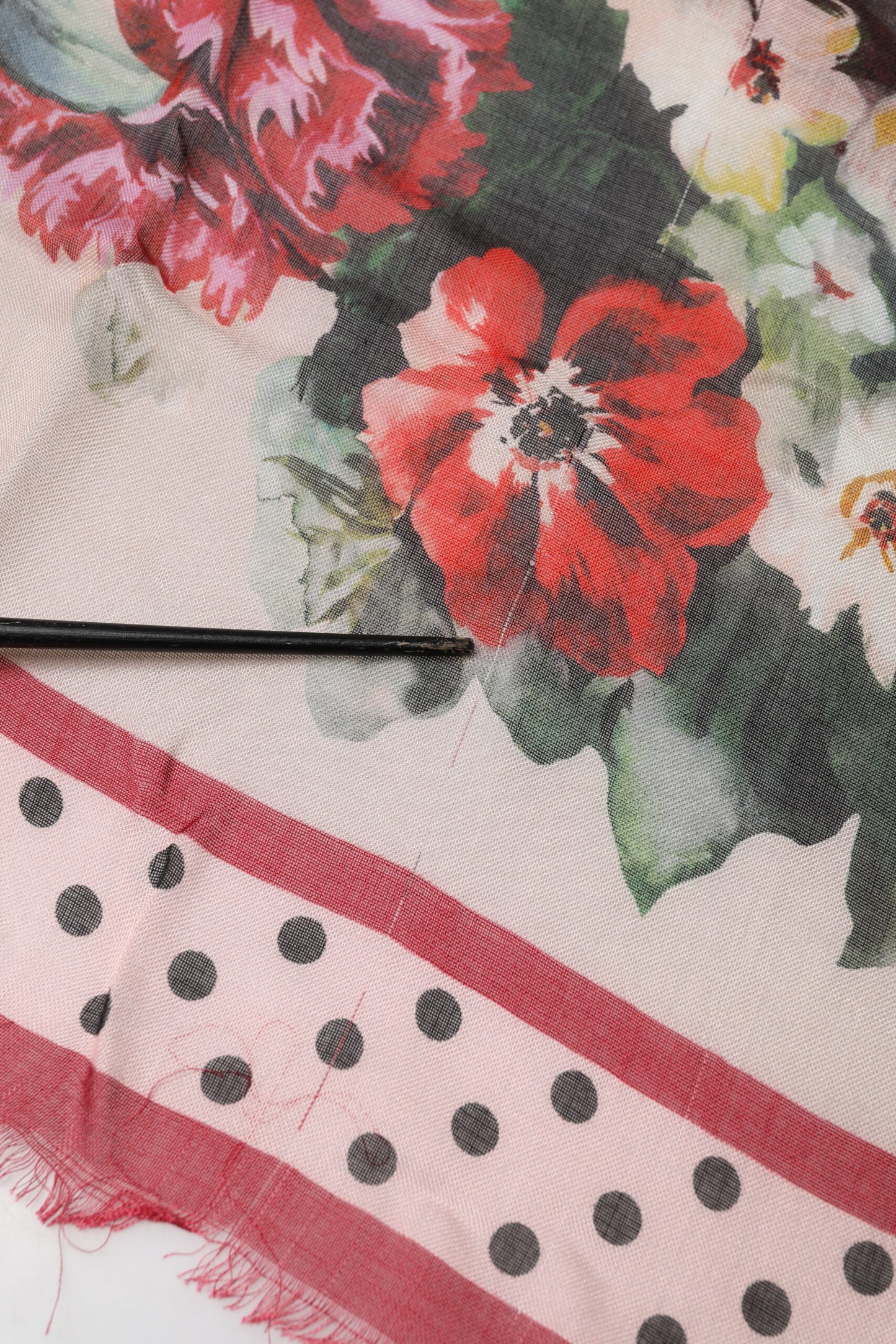 Multicolor Floral Print Square Stole 133cm x 133cm Scarf