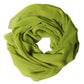 Yellow Green Neck Wrap Shawl Foulard 131cm x 99.5cm Scarf