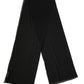 Black Silk Neck Wrap Shawl Stole 200cm x 64cm  Scarf