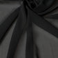Black Silk Neck Wrap Shawl Stole 200cm x 64cm  Scarf