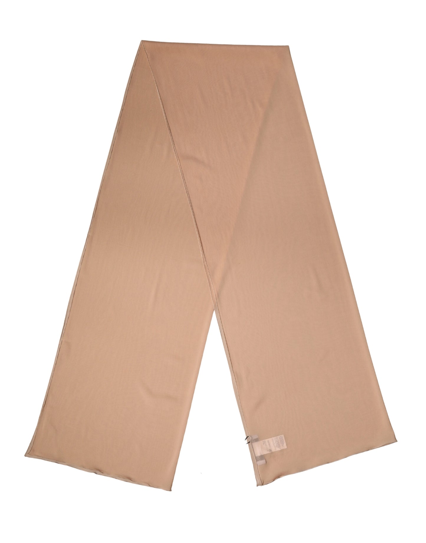 Beige Silk Neck Wrap Shawl Women Stole 200cm x 64cm Scarf