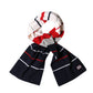 Multicolor Stripes Shawl Neck Wrap 119cm x 20cm  Scarf