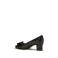 Black Calf Leather Bos Taurus Mid Heel Pumps