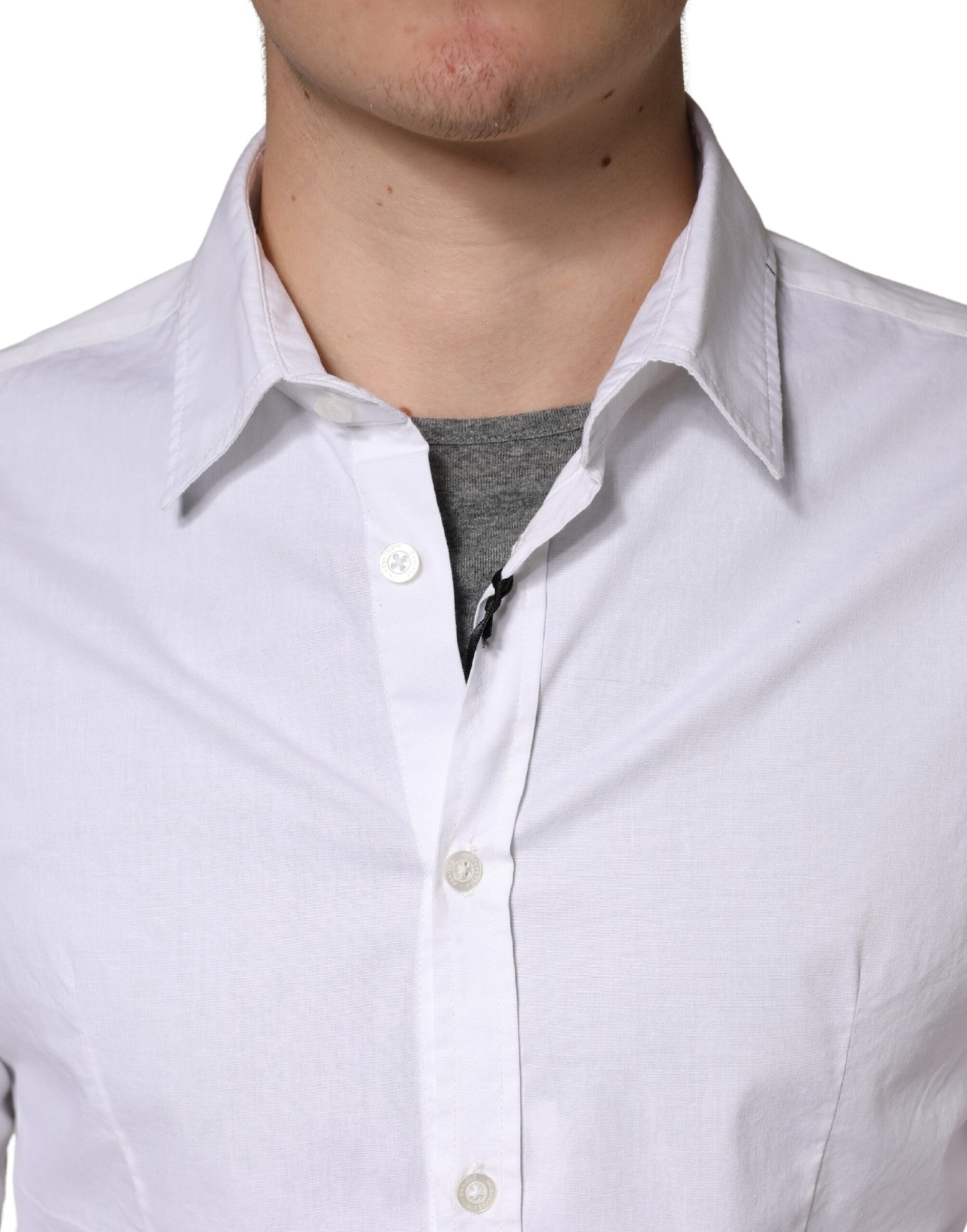 White Long Sleeves Dress Men Shirt