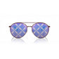 Brown Metal Sunglasses