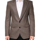 Brown Stripes Single Breasted Blazer