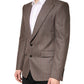Brown Stripes Single Breasted Blazer