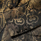 Gold Jacquard Single Breasted Tuxedo Blazer