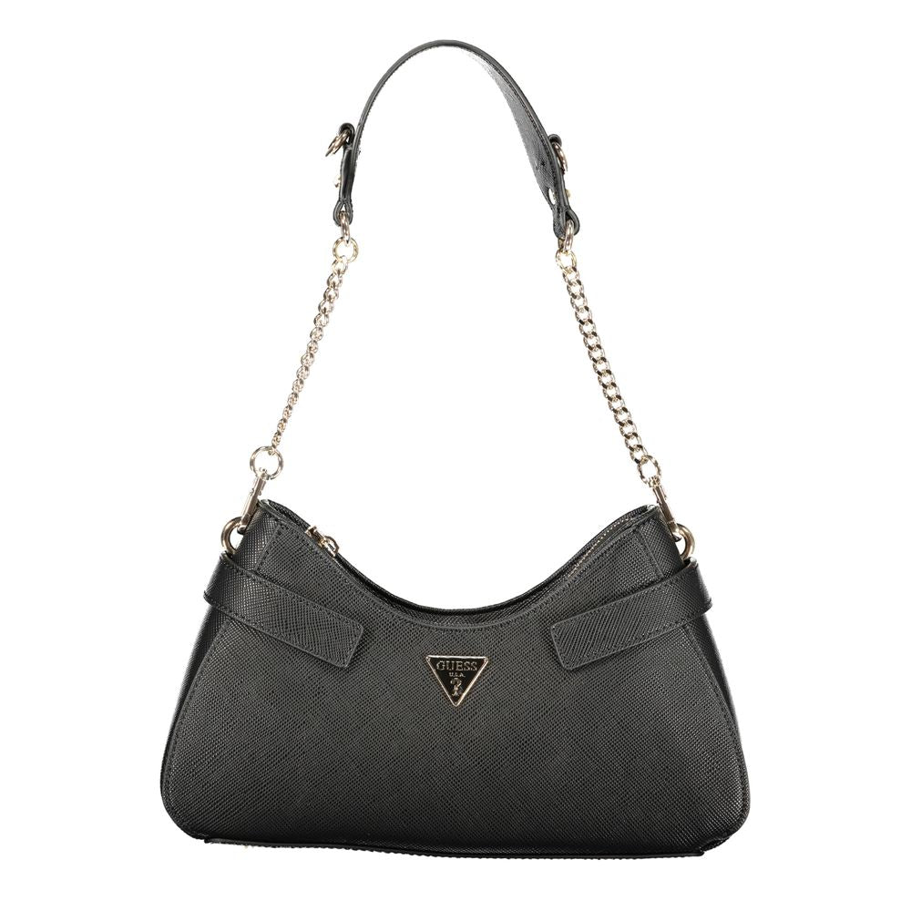 Black Polyurethane Women's Handbag
