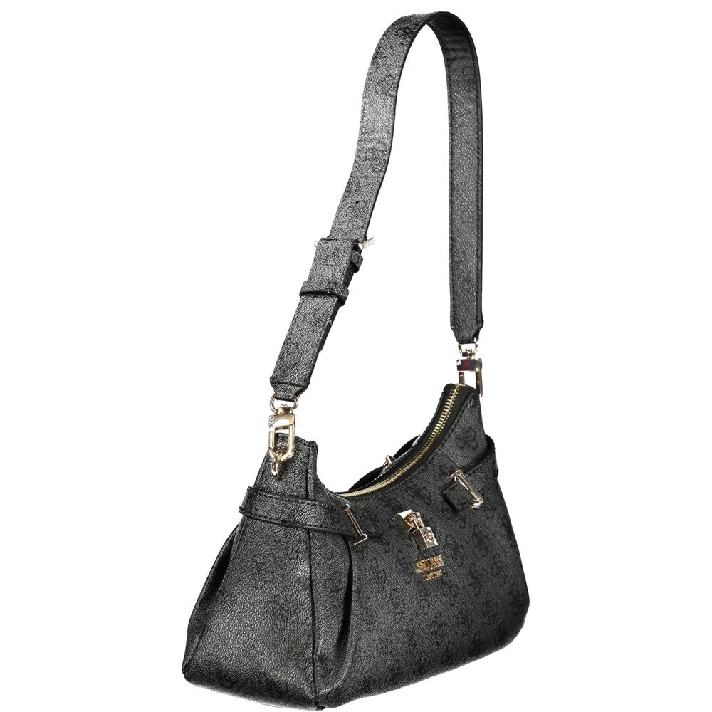 Nero Polyurethane Women Handbag