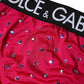 Pink Embellished High-Waist Brief Logo Underwear