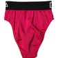 Pink Embellished High-Waist Brief Logo Underwear