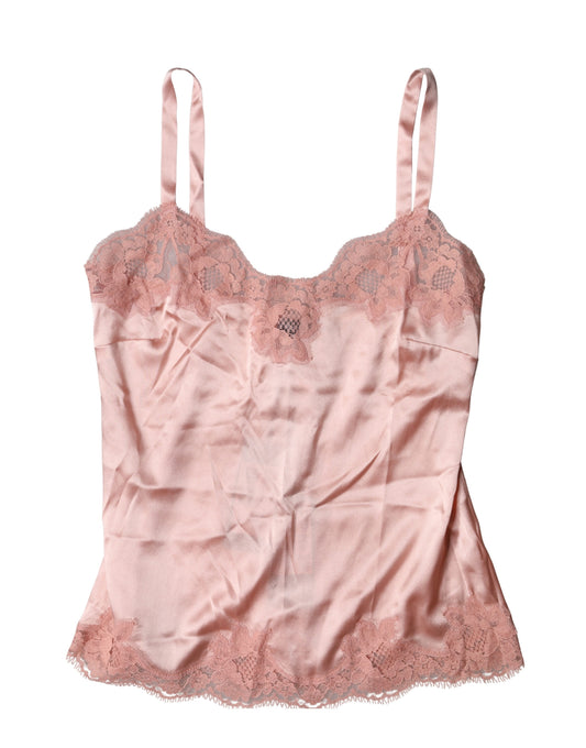Light Pink Floral Lace Lingerie Top Underwear