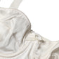 White Silk Satin Underwire Bra Semi Pad Underwear