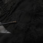 Black Silk Floral Lace Lingerie Top Underwear