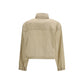 Beige Recycled Polyamide Shell Jacket