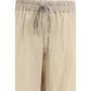 Beige Copper Casual Pants