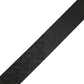 Black Logo Monogram Silver Metal Buckle Belt