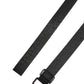Black Logo Monogram Silver Metal Buckle Belt